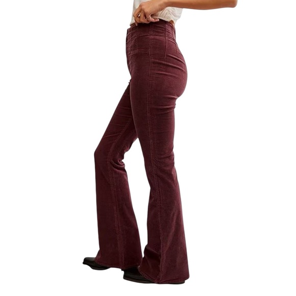 Free People women’s Jade Cord Flare Jeans size 28/6 - Picture 7 of 12